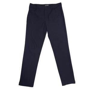 VRST Slim Fit Men's Casual Pants Navy Blue W36 L32